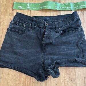J. Crew Women's Black Jean Shorts